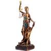 LOVIN PRODUCT Statua Lady Justice 38cm, Figurina dea Greca in Resina | Regalo Scrivania per Avvocati & Giudici, Statuetta Resina Giustizia Bendata con Bilancia & Spada, Decoro Libreria Casa