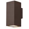 TEKHOME Applique da Esterno GU10 IP65 Up Down, Lampada da Parete Moderna Doppia Emissione per Giardino Terrazzo Facciata, Impermeabile in Alluminio, Luce su e giù, Lampadina Non Inclusa ES55-C