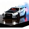 Generic Sveglia a forma di auto LED ricaricabile, orologio da tavolo modello superauto con telecomando, suono motore simulato ed effetti luminosi con vaporizzazione scarico, per decorazione camera (Black)