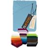 npluseins Lenzuolo con angoli classico in jersey - tanti colori e misure - 100% cotone 159.192, 80-90 x 190 cm, azzurro
