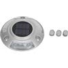 Glomora Lampada Solare da Strada IP68 Impermeabile in Lega di Alluminio Illuminazione Automatica Illuminazione da Ponte a LED Perno Stradale per Gradino di Avvertimento Esterno (Luz Blanca)