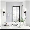 KOCUUY Specchio da bagno rettangolare senza cornice, specchio da parete 76x90 cm, specchio con vetro infrangibile, riflessione HD, design moderno, adatto per bagno
