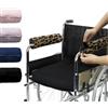 SPRING SEAON Copribraccioli per sedia a rotelle, confezione da 2 copribraccioli per sedia da ufficio, morbidi cuscinetti in memory foam, traspiranti, lavabili, per sedia da ufficio e trasporto (stampa