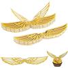 USTNIR 50 Pezzi Ornamenti a Ali di, Ornamenti di Compleanno con Glitter, Mago, Cupcake, Ornamento per Feste a Tema, Matrimoni, Compleanni, Muffin (Oro)