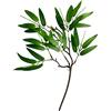 JYCRA 6 rami di foglie di bambù artificiali da 40,5 cm, foglie di bambù simulate, piante di bambù finte per matrimoni, feste di casa