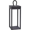 Lindby - Lampada da tavolo a LED, dimmerabile, moderna, in metallo, per soggiorno e sala da pranzo (1 sorgente luminosa), colore: nero