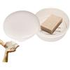 HERCHR Sapone da Viaggio con Tenuta Stagna, Contenitore Rotondo in plastica con Coperchio a Prova di perdite, Portable Circolare Seal Viaggi Portasapone, Portasapone Vassoio da Portata con Coperchio