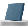 AQIGR Cuscino per Sedia da Ufficio in Memory Foam Rimovibile Cuscini Sedie Esterno e Interno 40x40 45x45 50x50, Tessuto di lino, con Cerniera per Sedie da Cucina, Giardino, Patio(Blu,45x45cmx3cm Thick)