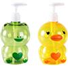 Sucritude 2 Pezzi Dispenser Sapone Bambini, 250/500ml Dispenser Vuoto Con Erogatore A Pompetta, Contenitore Sapone Liquido, Flacone Di Ricarica Per Dispenser Di Sapone Per Bagno, Bagno, Toilette, Lavanderia