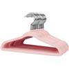 Stormix Grucce Per Neonati, Confezione Da 30 in Velluto Antiscivolo Grucce Con Tacche Per Le Spalle Per Bambini Piccoli Rosa