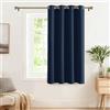 PONY DANCE Tenda Oscurante da Interno Confezionate Tenda Termica Isolante Corta per Cucina Curtain con Anelli per Casa 1 Pezzo L 132 x A 90 cm, Blu Scuro