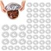 Generic Coperchi per cibo riutilizzabili in lamina di alluminio, coperchi isolanti in lamina di alluminio addensata, pellicola isolante per conservazione degli alimenti freschi da cucina, coperchio elastico