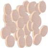 HERCHR 100pcs dischi rotondi incompiuti, dischi di legno vuoti artigianato in legno fai da te decorazione creatore per artigianato fai da te, compleanno, giochi(4CM)