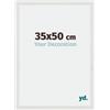 yd. Your Decoration - Cornice 35x50 cm - Bianco Opaco - Decorativa Parete in Legno con Vetro in acryl - Antiriflesso - 35x50 Cornice - Mura