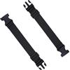 scalingscal 2 Pz Cinghie Pettorali Regolabili, Prolunghe di Cintura per Borsa a Banana Regolabile in Nylon Nero Elastico, Nylon con Fibbia a Sgancio Rapido, per Marsupio, Estensore, Valigie, Cravatta