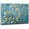 Niik Quadro + Telaio (BB) mandorlo in fiore di vincent van gogh 80 x 63 x 1,7 cm falso d'autore stampa su tela