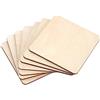 Creative Deco Set 10 Sottobicchieri Quadrati in Legno, 10 x 10 cm | 10 pezzi in compensato baltico, forma quadrata, 10 x 10 cm, per vernice decorazione e decoupage