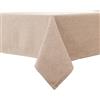 BALCONY & FALCON Tovaglia in beige 60 x 60 cm, idrorepellente, con effetto lino | Quadrato, senza stiratura, lavabile, ristorante, cucina, tavolo, festa, esterno, Natale, Capodanno, caffè, giardino