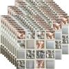 Ledeak Mosaico Adesivi per Piastrelle, 30 Pezzi Impermeabile Piastrelle Adesive Cucina Bagno Decorazione in PVC, 10x10cm Resistenti ai Graffi e Rimovibili Adesivo Murale (Struttura Bianca)