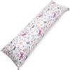 PinkZebra federa per Cuscino per chi dorme sul fianco, 40 x 140 cm, in 100% cotone, per bambini e adulti, federa con chiusura lampo, Öko-Tex, farfalle e libellule