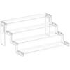 Lifewit Espositore Profum, Trasparente Espositori Acrilico, Alzate per Espositori per Cupcake, Buffet, Dessert, Smalti per Unghie, Spezie, Cosmetici, 4 Livelli, 1 Confezione, 35 cm