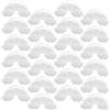 POTRUWE 24 scatole per caramelle a forma di arcobaleno, in plastica lucite trasparente, piccole scatole di plastica con coperchio, perfette per matrimoni, compleanni, bomboniere (C)