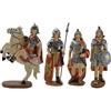Generico Set 4 Pastori Soldati Romani in Resina 9 cm Presepe Statuine in Personaggi GLADIATORI di Roma 4 soggetti Diversi Personaggi Guardie Romane per Realizzare Il presepio Napoletano