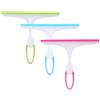 DAZUOQIYUN 3 Pz Tergicristallo, Lavavetri Spazzola Bagno, Tergivetri Doccia, Spatola Doccia Lama per Tergipavimento per Bagno, Specchio, Doccia, Finestra in Vetro, Casa - Blu, Verde, Rosso