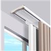 Generico Binario Per Tende A Doppia Silenzioso Asta Per Tende A Soffitto In Alluminio Bastone Tende Scorrevole Per Soggiorno Camera Da Letto Divisorio(White,180cm)