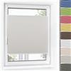 Jalousiescout Klemmfix Tende Plissettate a Nido d'Ape Senza Foratura, 62.5x60cm, beige, Termiche Oscuranti, Protezione Sole/Privacy/Calore per Finestre e Porte