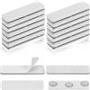 YUXIANLB 12 paia di tende oscuranti clip per tende magnetiche con nome tag titolare adesivo trattamenti per finestre hardware badge pin blackout accessorio per tende piccole clip magnetiche porta