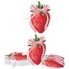 Kotkiddy 20 Pezzi Tovaglioli Fragola Fiocco Rosa Tovaglioli USA e Getta a Forma di Fragola Rossa per Feste di Compleanno Fruttate