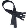 KGS Cerniere divisibili, chiusura lampo da 5 mm, in plastica per giacche, 2 pezzi per confezione (nero, 75 cm)