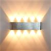 KAWELL HAWEE 10W Moderno LED Applique da Parete Alluminio LED Lampada da Muro | Interno Lampada da Parete, per Camera da Letto Scale Corridoio Soggiorno KTV
