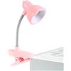Generic Lampada da scrivania con morsetto, lanterna da lettura a clip, lampada creativa con morsetto, clip per luce notturna portatile, lampada da studio per la cura degli occhi per scrivania, comodino,
