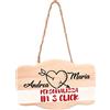 My Custom Style targhetta Legno#Amore1#rettangolareA 19x12 Personalizzata Online