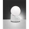 Fabas Luce Gravity - Lampada da tavolo a LED, 5 W, vetro bianco