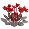 Arti & Mestieri Ciclamino - Centro Tavola Decorativo di Design 100% Made in Italy - in Ferro, 38 x 24 cm - Ardesia Rosso