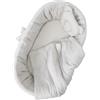 WIKLINOPOL IRENEUSZ ZYGMUNT WICKER WOOD Wiklinopol Set Biancheria da Letto 4 Pezzi per Neonati e Bambini, Biancheria in Mussola per Lettino, Copripiumino con Lenzuolo con Angoli Colore Beige