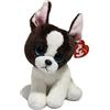 TY - Peluche - Beanie Babies - Cucciolo di Cane - Portia - Marrone e Bianco - Con occhi azzurri glitter - Il peluche con gli occhi scintillanti - 15 Cm - 36274