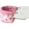 Bayer Chic 2000 - Tavolo per bambole, sedile da tavolo per bambole, mobili per bambole, accessori per bambole, fiori rosa
