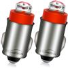 Ruiandsion 2 Pezzi BA7S COB LED Non Polari 12V Rosso, Lampade Segnalazione Allarme Pannello Strumenti Veicoli Utilitari