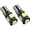 Generic Blister 2x Т10 W5W 5 SMD Can Bus 12V Bianco 6000K Lampade Lampadine Auto Targa Luci laterali Posizione Cortesia Luce