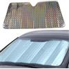 Qidures Parasole Auto Parabrezza Interno, 140x70cm Parasole Per Auto Ripiegabile Con Elastici E Ventose, ParasoleMacchina Parabrezza Copri Sole Per Auto SUV Camion Isolamento Termico E Protezione UV