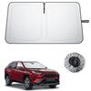 BIBIBO Compatibile con Toyota RAV4 6 Facelift 2026 protezione solare, protezione UV parabrezza anteriore, parasole auto, tessuto antipiega, parasole interno, parabrezza Toyota RAV4 accessori