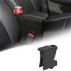 KUNGKIC Per Leapmotor T03 2020 - 2026 - Bracciolo centrale per auto, bracciolo centrale con console, bracciolo, scomparto con coperchio scorrevole in similpelle, colore nero