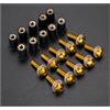UYCHYTQR Kit bulloni Per TMAX 500 530 SX/DX T-MAX 560 TMAX500 TMAX530 SX/DX TMAX560 DX TECH MAX Parabrezza Viti Dadi Carena Bulloni Kit(Oro)