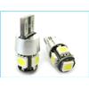 CARALL Lampada Led Canbus T10 W5W Luci di Posizione 12V 5 Smd Bianco No Errore New Con Resistenza