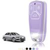 TOOMUME Cover Chiave Auto per Audi A4 B9 Avant A5 A3 Q5 Q7 Q2 TT TTS TTRS | Silicone Morbido, Antiurto, Anticaduta, Antigraffio, Custodia Protettiva Chiave per S4 S5 SQ5 SQ7 RS Allroad Sportback S Line