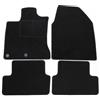 J&J AUTOMOTIVE Tappetini in Tessuto per Nissan Qashqai J10 2007-2014, Set da 4 Pezzi Anteriori e Posteriori, di Velluto su Misura, Antiscivolo, Colore Nero